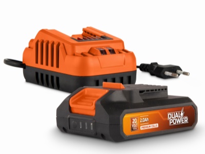 POWDP90620 - Nabíječka 20V/40V 2.0A  plus  Baterie 20V LI-ION 2,0Ah