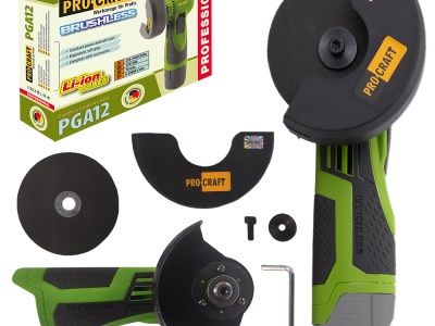 Aku mini úhlová bruska Procraft PGA12 1B, 76mm