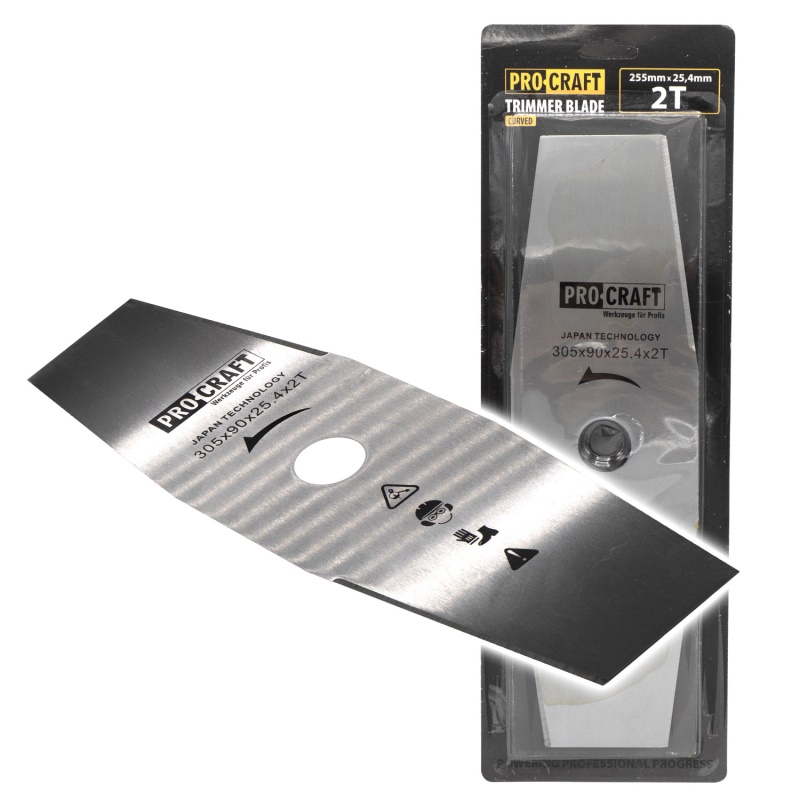 Nůž křovinořezu (305*90*25.4) 2T (nerez) PROCRAFT