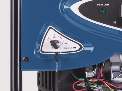 Scheppach SG 7300 - Rámová elektrocentrála 5500 W s regulací AVR a elektrostartem