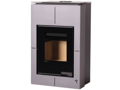 HS Flamingo SAPORO 11/7 šedá - teplovodní krbová kamna s 7 kW výměníkem