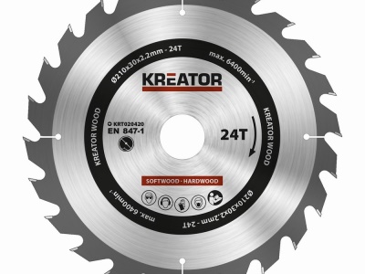 KRT020420 - Pilový kotouč na dřevo 210mm, 24T