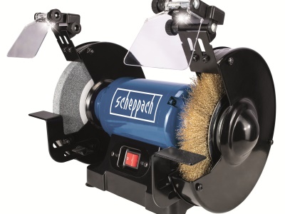 Scheppach SM 200 LB - dvoukotoučová bruska ( kotouč / kartáč )