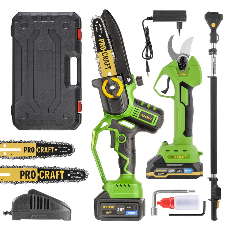 Sada aku ruční pilka PKA32Li a nůžky na větve ES25Li + nástavec EP2.0R