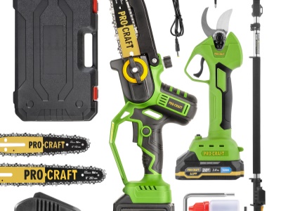 Sada aku ruční pilka PKA32Li a nůžky na větve ES25Li + nástavec EP2.0R