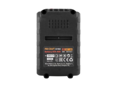 Baterie akumulátorová 20V Li-ion, 4000mAh Procraft 20/4 ATA-40B