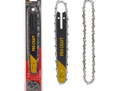 Sada pilových řetězů a lišty S8 (2 řetězy a 1 lišta)