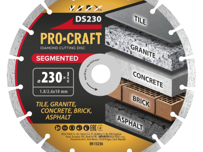 Diamantový řezný kotouč Segmented Procraft DS230
