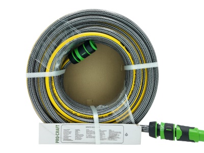 Černo-žlutá zahradní hadice Procraft PR-4KAT1325F