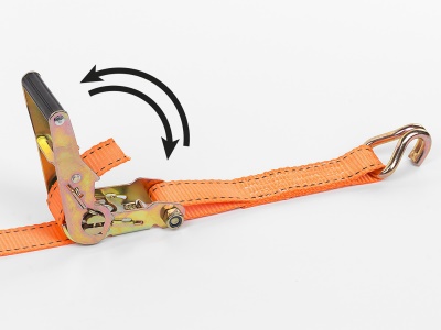 KRTH40808 - Upínací popruh ráčnový s háky 1000kg / 4,6m HIGH QUALITY