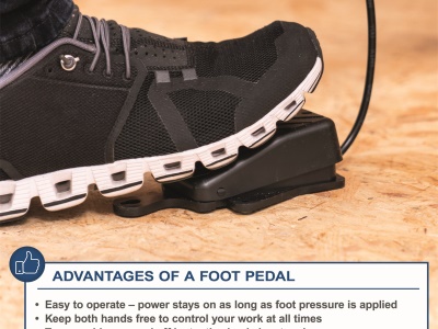 Scheppach DECO-XLS - lupínková pila s nožním ovladačem