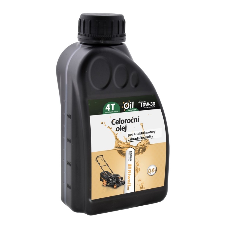 Riwall PRO Celoroční olej pro 4-taktní motory - 0,6 l (SAE10W-30)