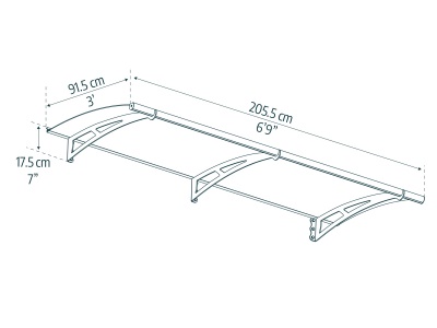 Palram - Canopia Aquila 2050 - vchodová stříška