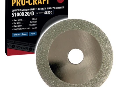 Brusný kotouč pro ostřičku pilových kotoučů Procraft S100X20/D /SS350