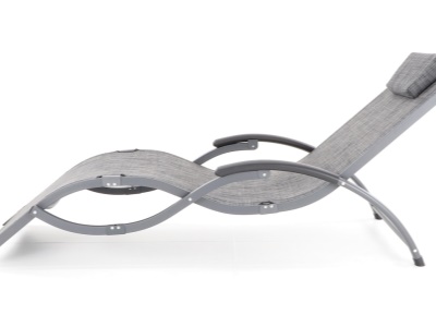 Lehátko VIOLA De Luxe (Black & Grey)