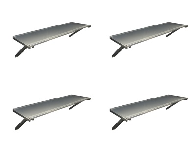 Palram - Canopia Skylight Utility Shelf - praktická závěsná police pro domky série Yukon 11