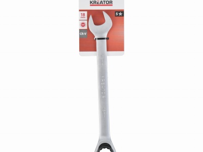 KRTH30511 - Oboustranný klíč očko-ráčna/otevřený 18 mm