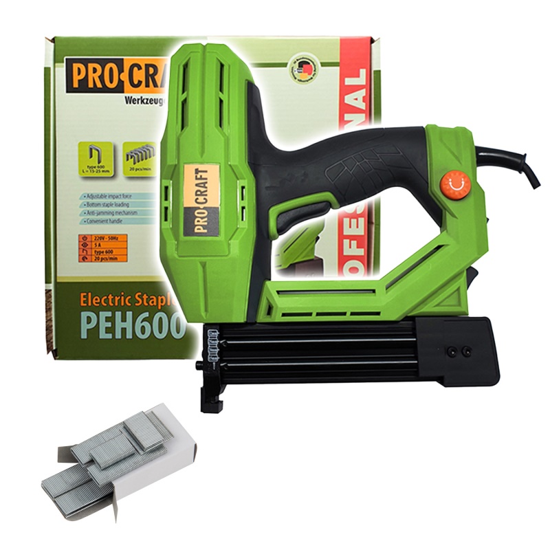 Elektrická sponkovací pistole , PEH600 PROCRAFT