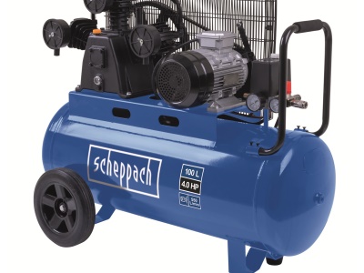 Scheppach HC 550 TC - olejový tříválcový řemenový kompresor 100 l