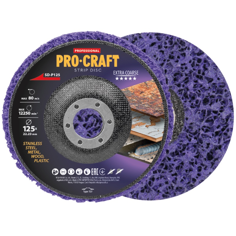 Kotouč brusný Clean & Strip Procraft SD-P125