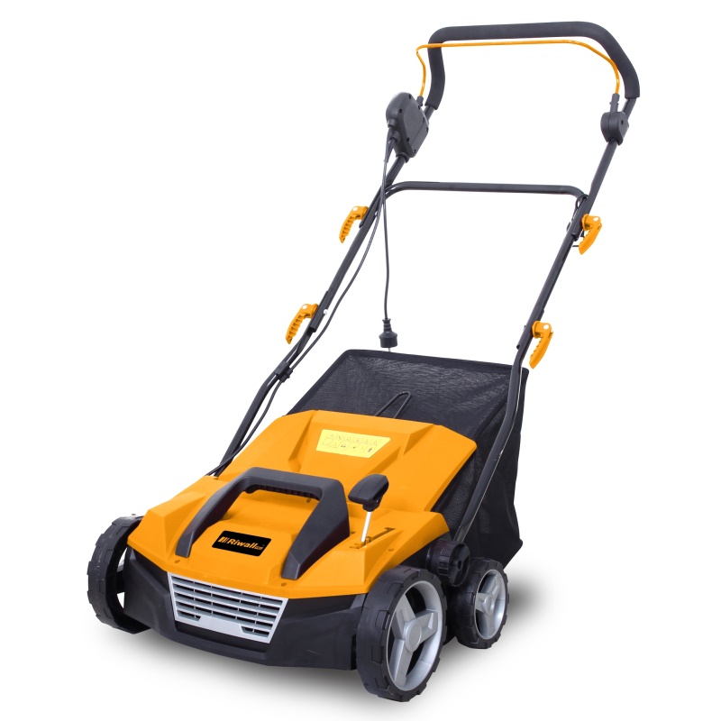 Riwall PRO REV 3816 - Travní provzdušňovač s elektrickým motorem combi 3 v 1
