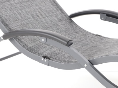 Lehátko VIOLA De Luxe (Black & Grey)