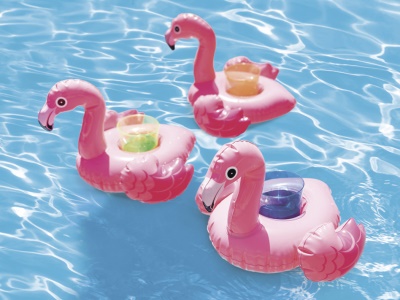 Držák na nápoje nafukovací Plameňák