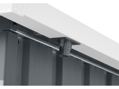 Riwall PRO RMSP 9x8 Anthracite LUX - zahradní domek kovový 2,4 x 2,8 m s pultovou střechou antracit