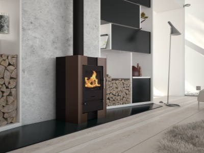 HS Flamingo ESPO II hnědá sametová - krbová kamna