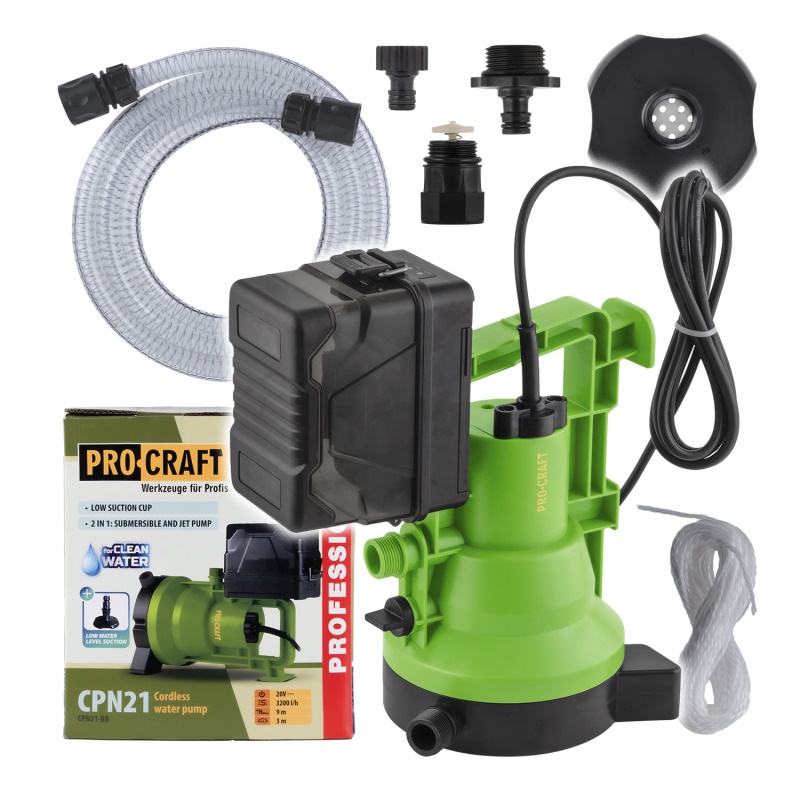 Aku ponorné čerpadlo Procraft CPN21bb (bez baterie a nabíječky)