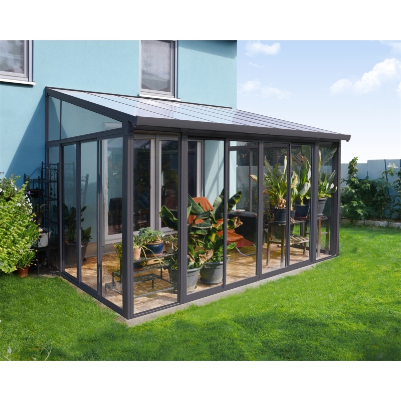 Palram - Canopia Torino 3 x 4,25 antracit - zimní zahrada