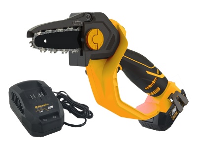 Riwall PRO RAHS 1820i SET - aku ruční řetězová pila 20 V s bezuhlíkovým motorem + 2Ah baterie + nabíječka