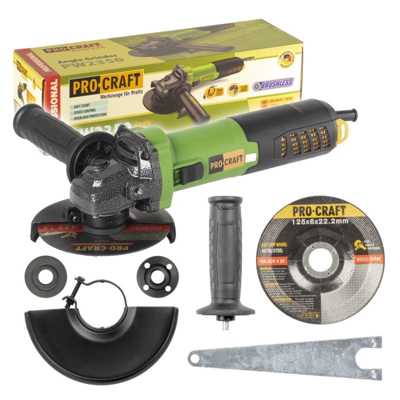 Bruska úhlová Procraft PW2350, 125mm