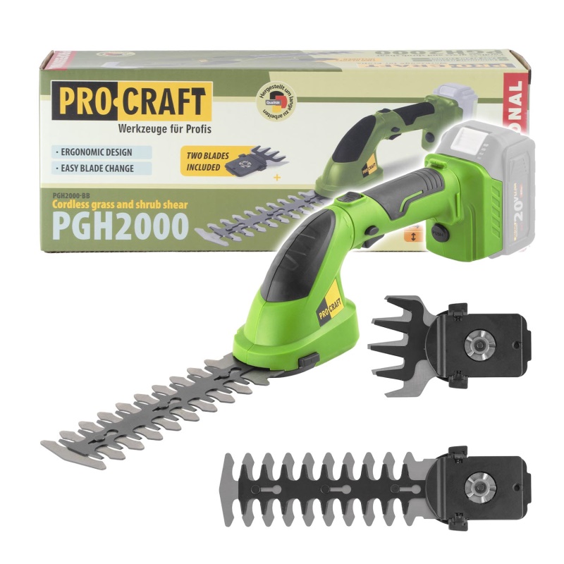 Aku nůžky na trávu Procraft PGH2000 (bez baterie a nabíječky)