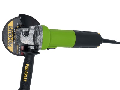 Bruska úhlová Procraft PW1050 + rychloupínací matice, 10x řezný kotouč, 2x lamelový kotouč