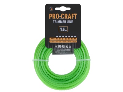 Struna žací (3mm) (15m) ozubená PROCRAFT KD-3/15
