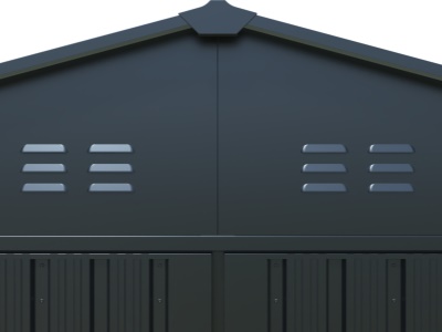 Riwall PRO RMCG 20x10 Anthracite - kovová garáž 3 x 6 m se sedlovou střechou Antracit