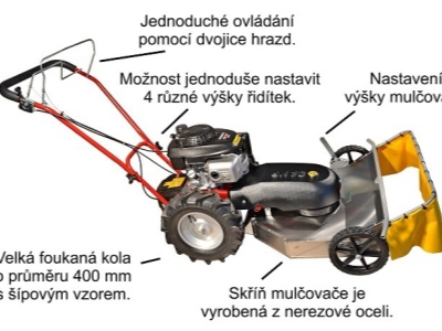 Stavebnicový mulčovač Tekton GCV 160