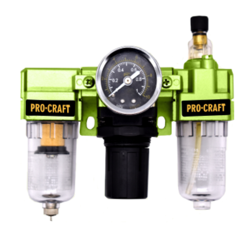 Regulátor tlaku se vzduchovým a olejovým filtrem Procraft FU02