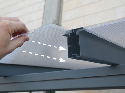 Palram - Canopia Sierra 4200 antracit 3 x 4,25 - hliníková (montovaná) pergola