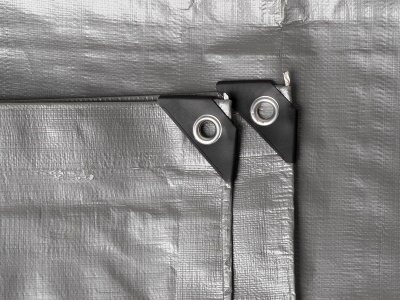 Plachta Procraft ST2x2 200g/m2 nepromokavá s oky 2x2 m stříbrná