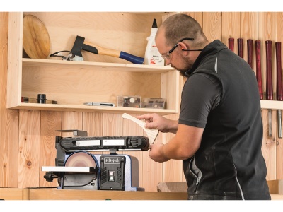 Scheppach BTS 900 - multifunkční pásová a čelní bruska