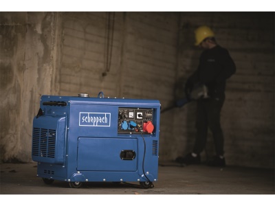 Scheppach SG 5200 D - Dieselová elektrocentrála 5 000 W s regulací AVR