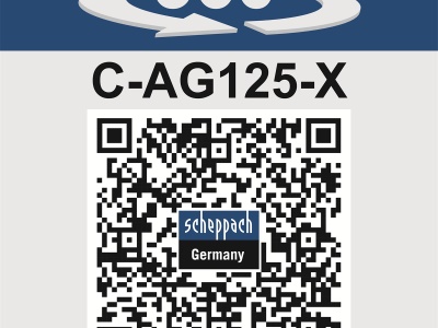 Scheppach C-AG125-X-SET L - 20 V IXES aku úhlová bruska + 4Ah baterie + nabíječka 2,4 A