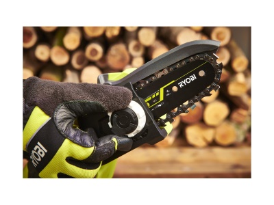 RYOBI RY18PSX10A-0 - aku bezuhlíková 18 V řetězová pilka ONE+ (bez baterie a nabíječky)