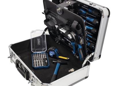 Scheppach TB 150 - hliníkový kufr s nářadím, 101 dílů