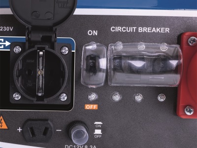 Scheppach SG 7300 - Rámová elektrocentrála 5500 W s regulací AVR a elektrostartem