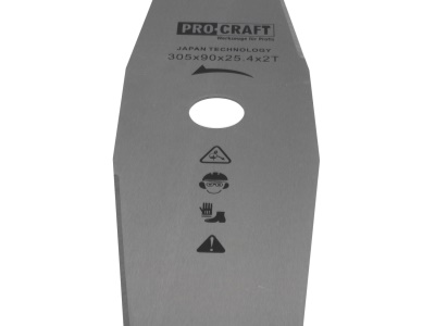 Nůž křovinořezu (305*90*25.4) 2T (nerez) PROCRAFT