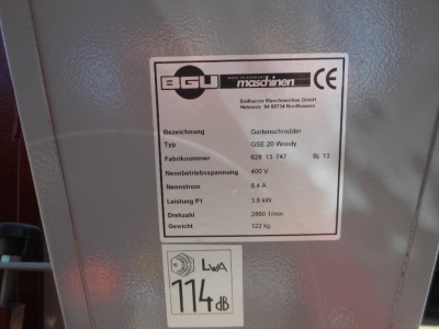 Štěpkovač GSE 20 Woody