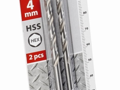 KRT011305 - 2 ks HSS Vrtáků do kovu HEX 4.0 x 96 mm